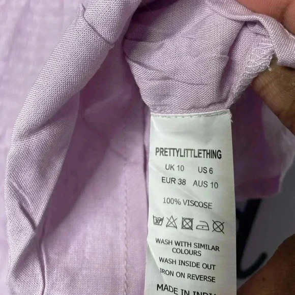 Pretty Little Thing Smock Ruffled Frill Hem Mini Skirt - Picture 4 of 4